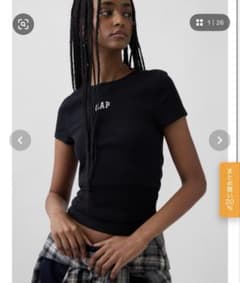 GAP リブTシャツ ブラックMのサムネイル