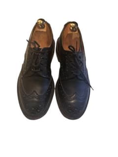 Tricker's Bourton 블랙 UK7 다이나이트 구두창 슈트리 첨부