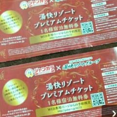 プロフ必読さん専用！湯快リゾート宿泊無料券のサムネイル