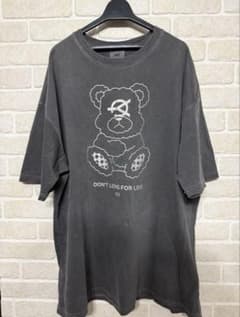OY グレー 半袖Tシャツ クマデザイン