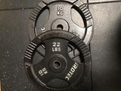 IROTEC ダンベルプレート 10kg 22lbs 2個セット - メルカリ