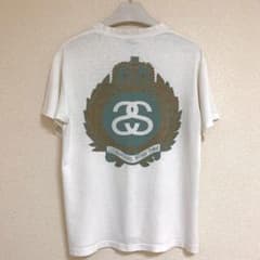 80s 前期 STUSSY USA製 黒タグ SS リンク エンブレム Tシャツ