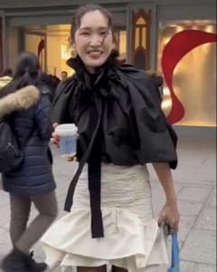 PATOUパトゥ フリルブラウス 34 ラッフルフリルブラウス 紗栄子着用 