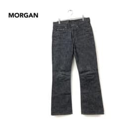 美品 old MORGAN フレアデニムパンツ sizeM ブラック y2k | Mercari