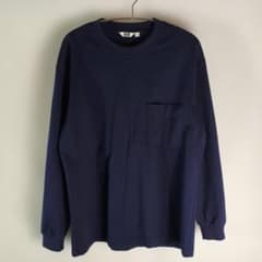 5560 UNIQLO U Navy Long-Sleeve Pocket T-Shirt M