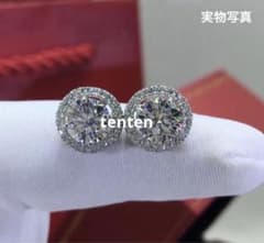 どこでも主役　シルバー925×1ct モアサナイトピアス　ブリンブリン モアサナイトピアス｜ S925 片耳用 ブリンブリン シルバー - メルカリ
