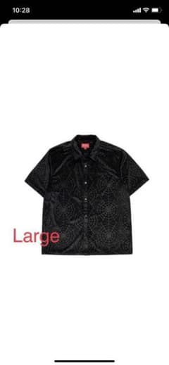 Supreme 21aw Spider Web Velvet S/S Shirtのサムネイル