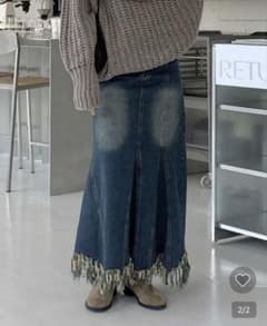 ビンテージデニムスカートのサムネイル