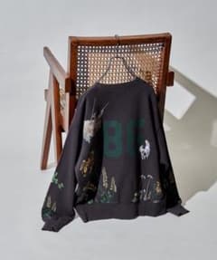 25AW FREAK'S STORE ペイティング カレッジプリント スウェットのサムネイル