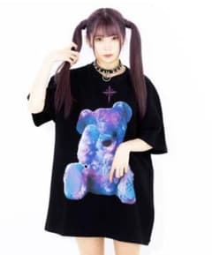 地雷系トラバストーキョー  くまちゃん人気Tシャツのサムネイル