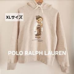 ​【極美品】ポロラルフローレン ポロベア パーカー 刺繍M オートミールベージュ 極美品】ポロラルフローレン ポロベア パーカー 刺繍XLオートミール