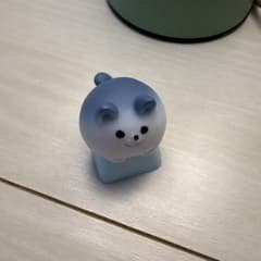 犬モチーフ キーキャップ ブルーのサムネイル