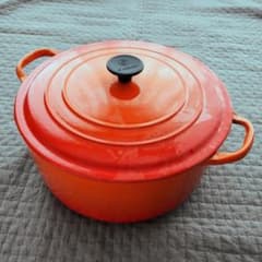 ♥Le Creuset ココットロンド 26cm オレンジ 両手鍋 ル・クルーゼ