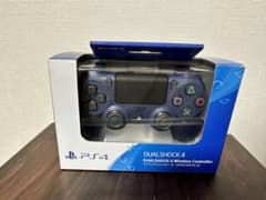 純正 新品未開封 PS4 コントローラー デュアルショック4 ミッドナイトブルーのサムネイル