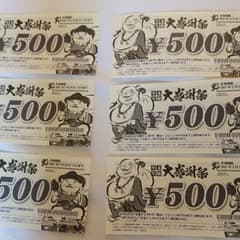 ～格安～ コロワイド アトム 3000円分 割引券 クーポンのサムネイル