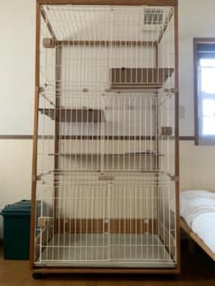 ★ieneko★キャットゲージ3段 ⭐︎組み立て不要⭐︎完成品発送☆のサムネイル