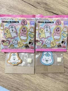 おぱんちゅうさぎ＆んぽちゃむ キャラマグネット 2個セットのサムネイル