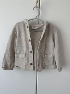 ZARA フード付きアウター ベージュのサムネイル