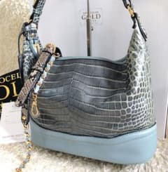 COCOCELUX GOLD バッグ ハンドバッグ クロコダイル 2WAY COCOCELUX GOLD 美品 クロコダイル型押し2wayバッグ - メルカリ