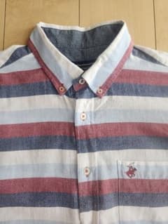 Beverly Hills Polo Club 半袖シャツ ボーダーLLのサムネイル