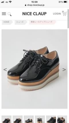 NICE CLAUP  厚底レースアップシューズSのサムネイル