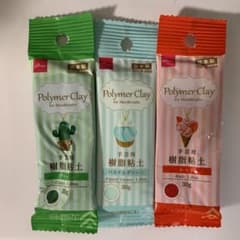 樹脂粘土セット パステルカラー 30g×3のサムネイル
