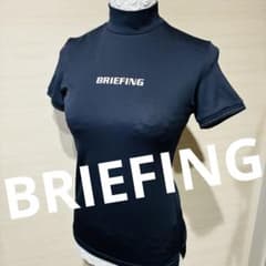 未使用級　BRIEFING ブリーフィング モックネック　デカロゴ　ネイビー 未使用級 BRIEFING ブリーフィング モックネック デカロゴ ネイビー