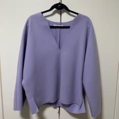 美品 Plage R'IAMノーカラーウールカットソー38のサムネイル