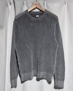 STUSSY メッシュニット セーター グレー M - メルカリ