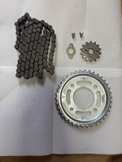 わ*い様 CT125 JA65 ハンターカブ　純正チェーン&前後スプロケのサムネイル