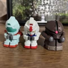 待ちぼうけ　ガンダム ジム アッガイ ミニフィギュア 3体セットのサムネイル