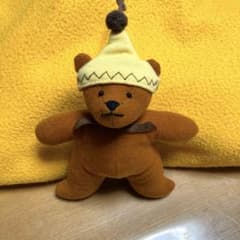 帽子を被ったくま　ぬいぐるみチャームのサムネイル