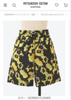 TELMA ショートパンツ SCREEN FLOWERのサムネイル