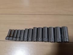 スナップオン　Snap-on 3/8 ディープソケット　13個のサムネイル