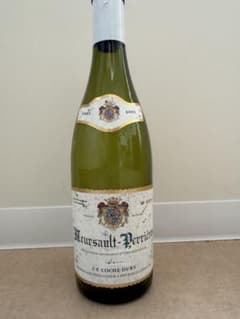 ムルソー　ペリエール2001 J.F. Coche-Dury  空き瓶のサムネイル