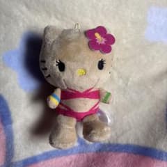 ハローキティ マスコット XOXOギャル 日焼け ハイビスカス ぬいぐるみ