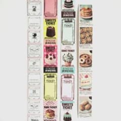 【同梱160円〜】パティシエハリネズミ ラベラーシール 75枚 チケット レシピのサムネイル