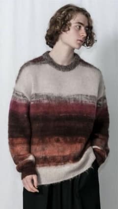 21AW Wizzard ウィザード グラデーションモヘアニット 井上様専用)21AW Wizzard ウィザード グラデーションモヘアニット
