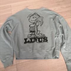 希少❗️Peanuts Linus ライナス スヌーピー スウェット 水色M - メルカリ
