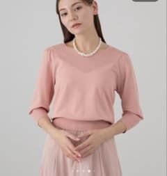 未使用 ANAYI アナイ ビスエリーテアイレット プルオーバー ピンク ANAYI ビスエリーテアイレット プルオーバー 36 - メルカリ