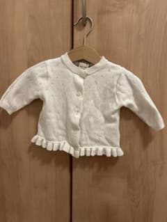 プティマイン　カーディガン　70cm  Whiteのサムネイル