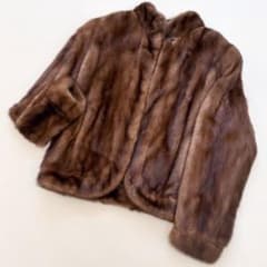 1657 美品✨デミバフミンク コート リアルファー なめし柔らか 毛並み