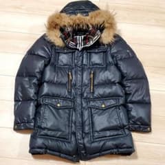 美品✨バーバリーブラックレーベル ブラック 3way ダウン ファー