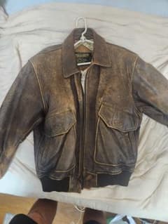 【ヴィンテージ】JACKETS-LEATHER レザージャケット 地図裏地のサムネイル