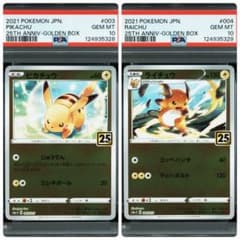 2連番 PSA10】ピカチュウ ライチュウ アニバーサリーゴールデン