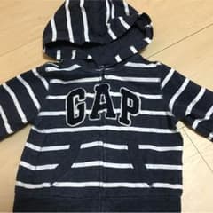 baby GAP 70センター ボーダーパーカーのサムネイル