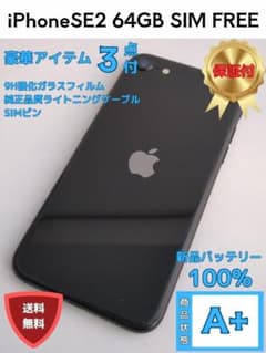 h*o様 【バッテリー100%】Apple iPhone SE2 64GB【新品 美品A☆BT100%】iPhone SE2 64GB 本体 新品バッテリー 黒 - メルカリ