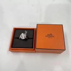 HERMÈS エルメス クロワゼット リング GM 53 シルバー925 箱付き