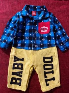 BABYDOLL (ベビードール) ロンパース　長袖　ベビー服　80のサムネイル