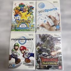 Wiiソフト4本セット（ポケパーク、マリオカート他） - メルカリ